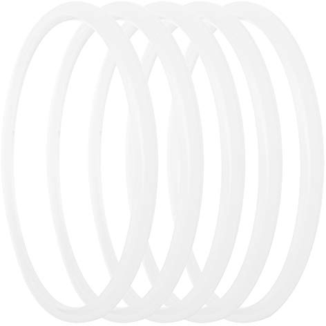 5 guarnizioni di pentola a pressione di alimentazione, guarnizioni trasparenti per pentole a pressione di potenza in acciaio inossidabile universale adatte per pentole universali (18 cm