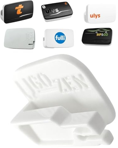 Ugozen Support de Péage Autoroutier Adhésif pour Voiture – Télépéage : Ulys, Bip&Go, Liber-t, Fulli (Dispositif Kapsch TRP-4010)