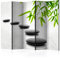 RAUMTEILER/PARAVENT B&D XXL Raumteiler Spa Zen Foto Paravent 225x172 cm beidseitig auf Vlies-Leinwand Bedruckt Trennwand Spanische Wand Sichtschutz Raumtrenner Home Office schwarz grün grau