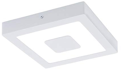 EGLO LED Außen-Deckenlampe Iphias, 1 flammige Außenleuchte für Wand und Decke, Deckenleuchte aus Aluguss und Kunststoff, Farbe: Anthrazit, weiß, IP44