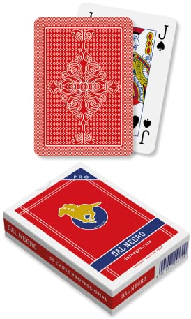 dal Negro S.Siro Mazzo Carte da Gioco Poker San SIRO Rosso, Colore Rossa, 8.0011E+12