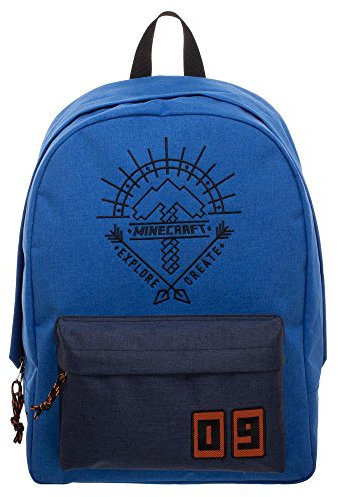 Bioworld - Minecraft - Rucksack Zum Erforschen und Gestalten, Blau