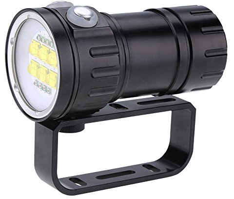 Sottomarino lampada tattica, torcia LED alta potenza 28800 torcia LED a mano resistente all'acqua interna torcia LED torcia impermeabile 80 m impermeabile torcia tattica