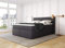 Betten Jumbo King Boxspringbett 160x200 cm mit 7-Zonen TFK Härtegrad H3 und 10 cm V2-Topper | Farbe Anthrazit | div. Größen verfügbar