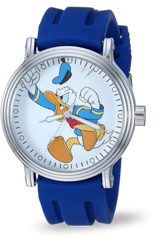 Disney Adult Vintage Analog Quartz Watch, Blue