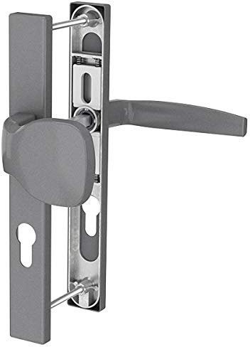 Premium Drückergarnitur Victory DHS 92mm - Rechteckig - Griff-Knauf, Farbe:Titan, Schildbreite:36mm