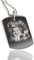 MyPrezzie Großer Dog-Tag mit eigener beidseitiger Gravur | ID-Tag mit Text+Bild gravieren | ca. 2,9 x 5,0 cm |