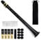 FOVERN1,Kit de saxofón de bolsillo, instrumento de viento de madera portátil para instrumentos profesionales con 4 cañas, tablas de dedos, bolsa de transporte para aficionados y profesionales (negro)