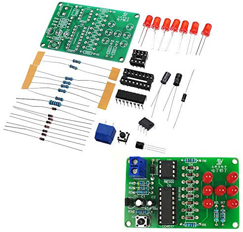 BouBou Kit Di Dadi Elettronici Con Protezione Del Collegamento Inverso Dadi Led Parti Elettroniche Fai-Da-Te