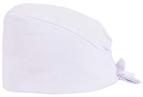 MISEMIYA - Chirurgische Kappe Verstellbare Hygienekappe - schweißabsorbierender Streifen auf der Stirn - Ref. 9001 - Weiß, Pack* 1 Pcs