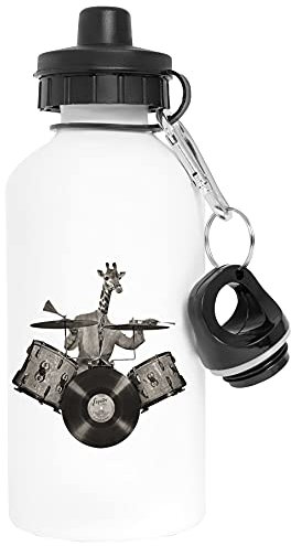 Vendax Antropomorfo N ° 24 Alluminio Bianca Bottiglia d'acqua Can Tappo A Vite Aluminium White Water Bottle With Screw Cap