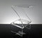 Slato Nox Couchtisch mit zwei Etagen, für Wohnzimmer, Couchtisch, modernes Design, aus transparentem Acrylglas, hergestellt in Italien