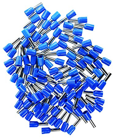 Juego de 100 puntas aisladas, 2,50 mm², color azul