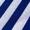 AQUA DENVER Wasserdichter Polyester Stoff Reißfest für Vordächer, Zelte, Outdoorbekleidung, Garten Meterware Farbpalette (Weiß-blaue Streifen)