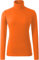 Ladies Polo Roll Neck Tops Long Sleeve Turtle Neck Plain Jumpers for Women Top T Shirts UK Plus Size 8 to 26. Orange