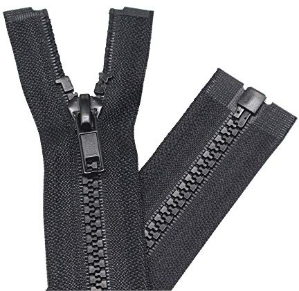 YaHoGa 2 cerniere da 58 cm, in plastica, 5 mm, separabili, 58 cm, colore: nero