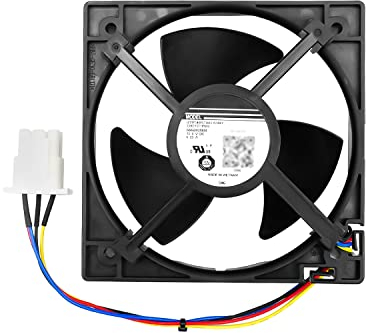 WR60X25858 WR60X10340 Refrigerator Freezer Evaporator Fan Motor Compatible with GE Refrigerator Replace 4931166 AP6891698 U11P14MSS7A3-57A611 PS12727431 EAP12727431, Black