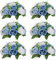 Sziqiqi Blaue Blumen, künstlich für Dekoration, Seide, Kusskugeln für Hochzeit, künstliche Blumenkugel, Mittelstücke, Dekoration für Tisch-Blumenarrangement