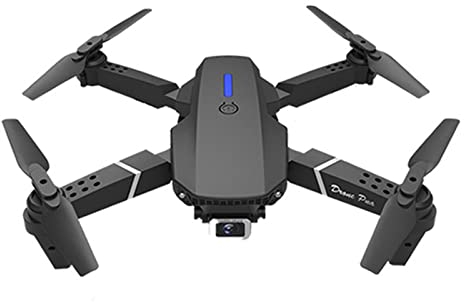 Mini dron con cámara, doble cámara de cuatro rotores RC plegable 4k fpv video en tiempo real activado con un solo clic, haga clic en vuelo, ajuste de velocidad, volteo 3D