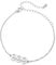 PAMTIER Engel Zahl 999 Armband Damen Edelstahl Verstellbare Kette Glied Zierlich Einfach Numerologie Schmuck Silber