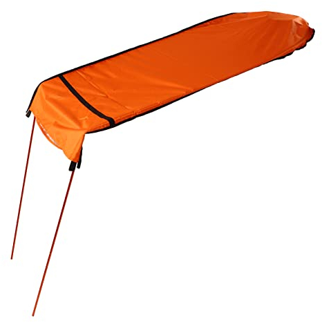 Tbest Kayak Canopy,Aufblasbare Kajak-Markisen-Überdachung,Kajak-Sonnenschutz-Überdachung wasserdichte Faltbare Kajak-Sonnenschutz-Markise für Bootskanu (Orange)