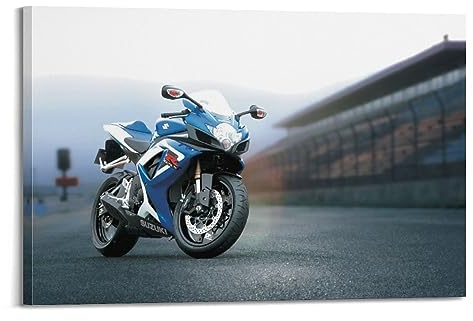 MITIN Motorrad-Poster für Suzuki GSX-R Sport Bike, dekoratives Gemälde, Leinwand, Wand und Kunstbild, Familienschlafzimmer-Dekoration, 20 x 30 cm