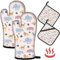 Swooflia Ofenhandschuhe, Topflappen-Set, 4-teilig für Küche, hitzebeständige Hot Pads, Fäustlinge, Handschuhe zum Kochen, Grillen, Backen, Grillen, Grillen, Tiere, Topflappen, Kochutensilien, Zubehör,