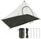 EFUTURETIME Grand Moustiquaire Camping, 240X140X110cm, Moustiquaire Voyage Léger Portable, Tente Exterieur Anti Moustique, Moustiquaire Exterieur avec Porte Zippé, Toit Pavillon-Vert