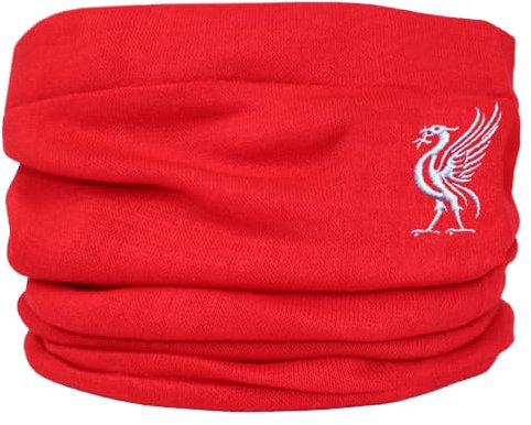 TeddyT's Liverpool Embroidered Liver Bird Design Red Fine Knit Snood