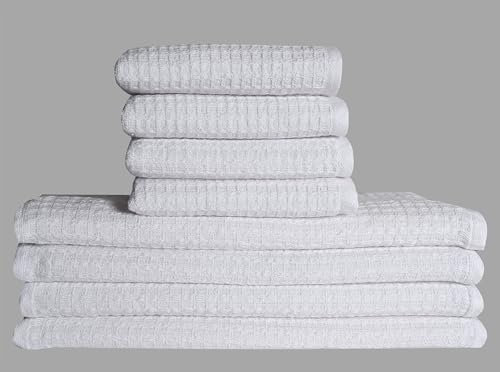 Candy Cottons Paños de cocina con diseño de rizo gofre, 12 x 12 pulgadas, paquete de 4 paños de cocina de 13 x 28 pulgadas, trapos de algodón para secar platos, encimera, decoración de cesta de Pascua