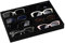 Frebeauty Sunglass Organiser,Velvet Glasses Organiser,8-Slot Sunglasses Tray for Drawer,Men's/Women's Sunglasses Box,Sunglass Holder,13.3 x 9.6 x 1.5 Inches,Eyeglass/Eyewear Display Tray(Black)