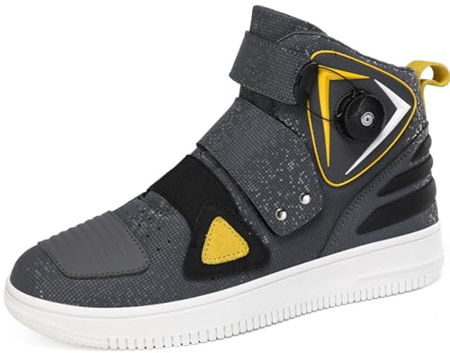 DJFOG Stivali da moto per stivali da moto da cross universali, comodi e traspiranti, stivali da motocross con suola antiscivolo, supporti per viaggi in motocicletta di fondo alla caviglia,Grigio,38