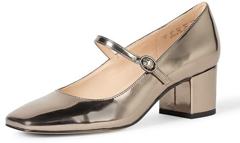 The Drop Aoki Heeled Mary Jane Plateauabsätze, Zinn, 38 EU