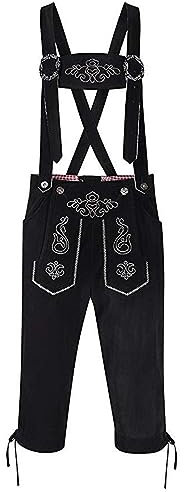 Trachtenhose Herren kurz Kurze Lederhose Herren mit reißverschluss Schwarze Trachtenhose Herren trachtengürtel Herren Lederhose schwarz trachtenlederhosen für Herren 62