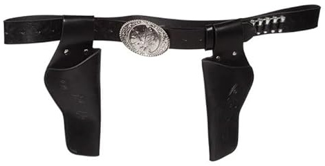 CREATIV DISCOUNT Holstergürtel/Pistolenholster mit Patronen, 135cm - Verschiedene Ausführungen