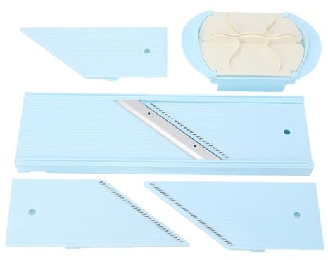 CHEOTIME Taglierina multifunzione portatile, Lama regolabile in acciaio inossidabile, Tagliaverdure Utensile per affettare patate a lama multipla, Taglierina per verdure per