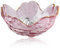 Bandeja para anillos con forma de flor, pequeña y moderna bandeja decorativa para anillos, cuenco de cristal rosa, plato para anillos, cuenco para baratijas, cuenco para joyas, plato para mesita