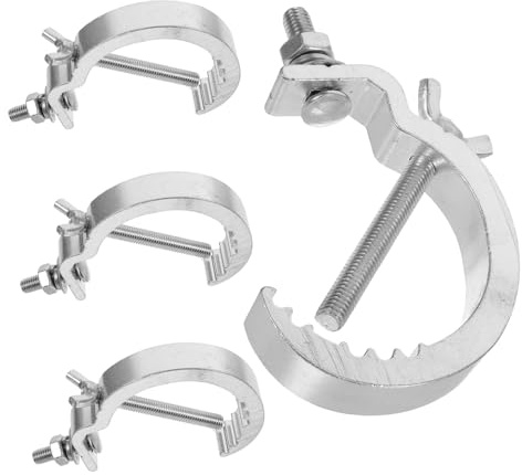 VINTORKY 4pcs Heavy Duty Stage Light Clamps Truss Hooks for Safe Hanging of Led Par Lights and Fixtures Easy Installation for Weddings and Performances