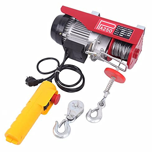 Palan électrique, 250kg de treuil électrique grue grue de grue de garage de garage treuil télécommande