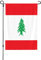 Bandiera del Libano - Bandiera decorativa su entrambi i lati - Striscione da giardino, perfetto per interni ed esterni, disponibile in due misure