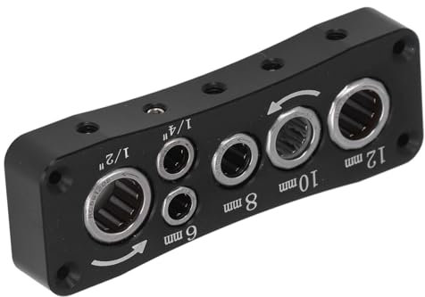 BONKZEBU Router Bit Storage Tray High Carbon Steel, Multifunctional Lightweight Router Bit Organizer, Router Bit Vise Holder Multiple Sizes, Router Bit Holder