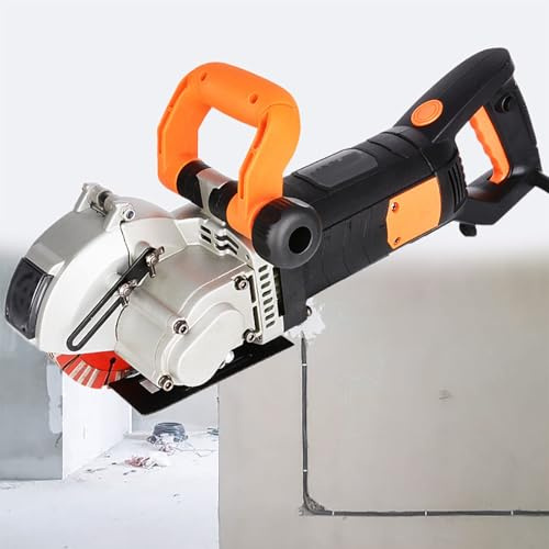 Beachtiful Wandnuten-Schneidemaschine, 4800 W Wandschlitzmaschine, Elektrischer Wandschlitzer, Für Ziegel, Granit, Marmor, Beton, Nutfräser, Max. 42 mm Schnitttiefe