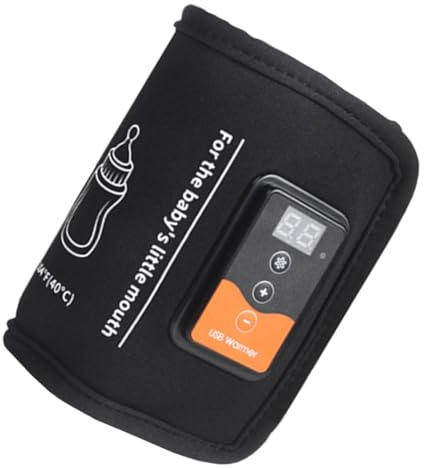 Toddmomy Chauffe-biberon USB Portable Réglable pour Lait Maternel Chauffe Rapidement et Uniformément Pochette Chauffante Réutilisable pour Sortie