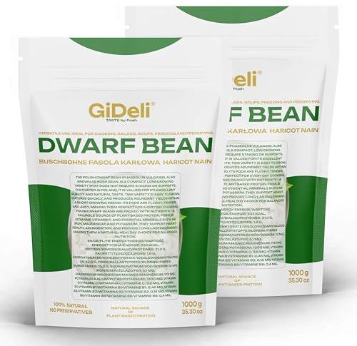 GiDeli Weiße Bohnen Getrocknet 2 x 1kg - proteinreich, natürliche Hülsenfrüchte ohne Zusätze - ideal für Suppen, Eintöpfe, Salate - Küche, Gastronomie, Catering