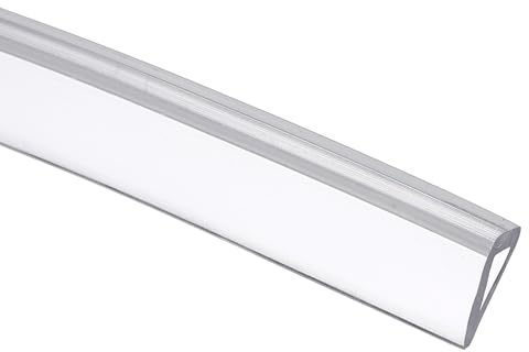 sourcing map Clear Edge Trim, 9.8Ft Silicone U Channel Edge Protector, Edges Guards Fits 3/32-1/8 for Car Doors Sheet Metal Parts (9/32 W x 1/2 H)