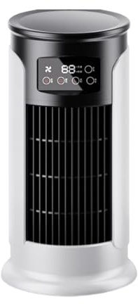 Verdunstungskühler: Mini-Klimaventilator, leiser Kühler, wiederaufladbar über USB, Luftstrom mit mehreren Geschwindigkeiten, persönliches Kühlgerät, spart