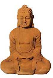 Lüllmann XL Buddha Figur 58cm Skulptur Steinoptik | Indoor, 406178