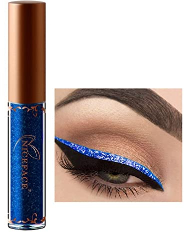 Allbesta Glitter Flüssig Eyeliner Lidschatten Metallic Farben Wasserfest Make-Up Shimmer Eye Liner Kosmetik Augen Make Up