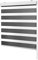 Ventanara® Doppelrollo Grau mit Kassette Weiss Matt Duorollo Rollo Rolljalousie viele Größen (100 x 220 cm, Grau/Kassette Weiss Matt)