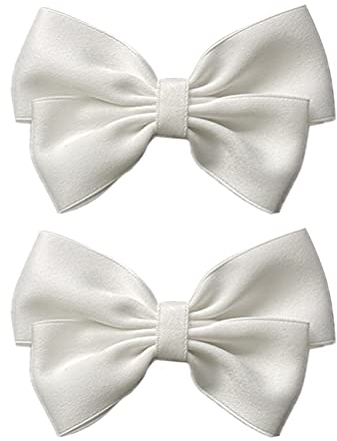 Amosfun 2Pcs Hochzeit Schuh Clips Tuch Bogen Schuh Schnallen Braut Schuh Clips Abnehmbare Schuh Bowknot für Frauen Party Dekoration Hochzeit DIY Handwerk Zubehör